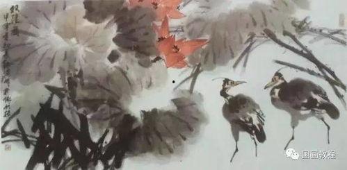 徐湛画荷花视频