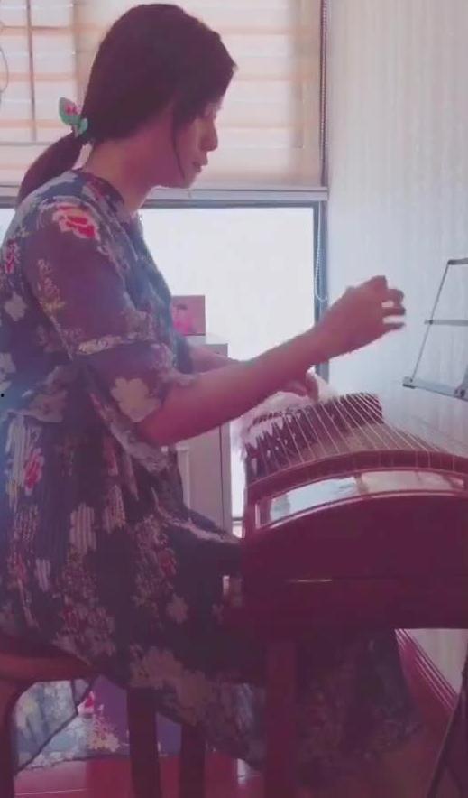 弹古筝的视频,指尖舞动，古韵悠扬